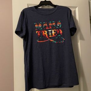 Mama Tried Aztec Pattern Womens Tee